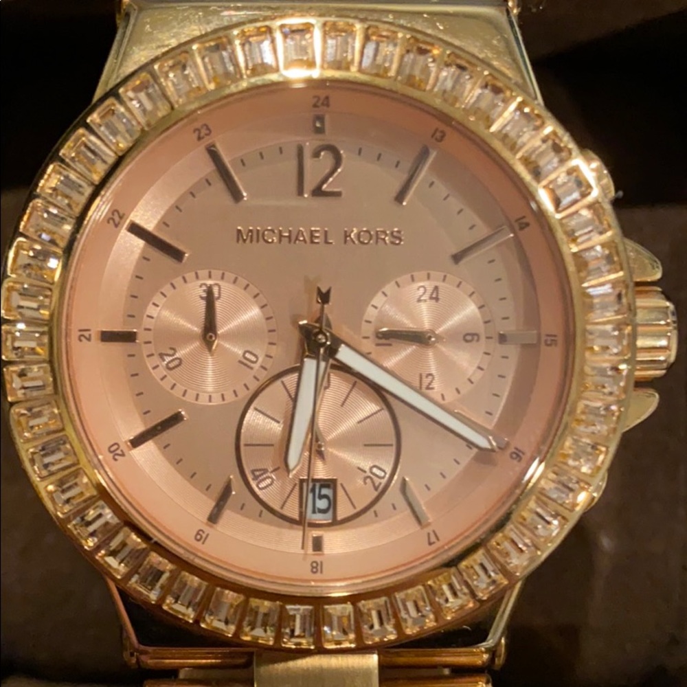 Unisex Michael Kors MK5412 Bel Aire RoseGold Watch - Picture 4 of 5